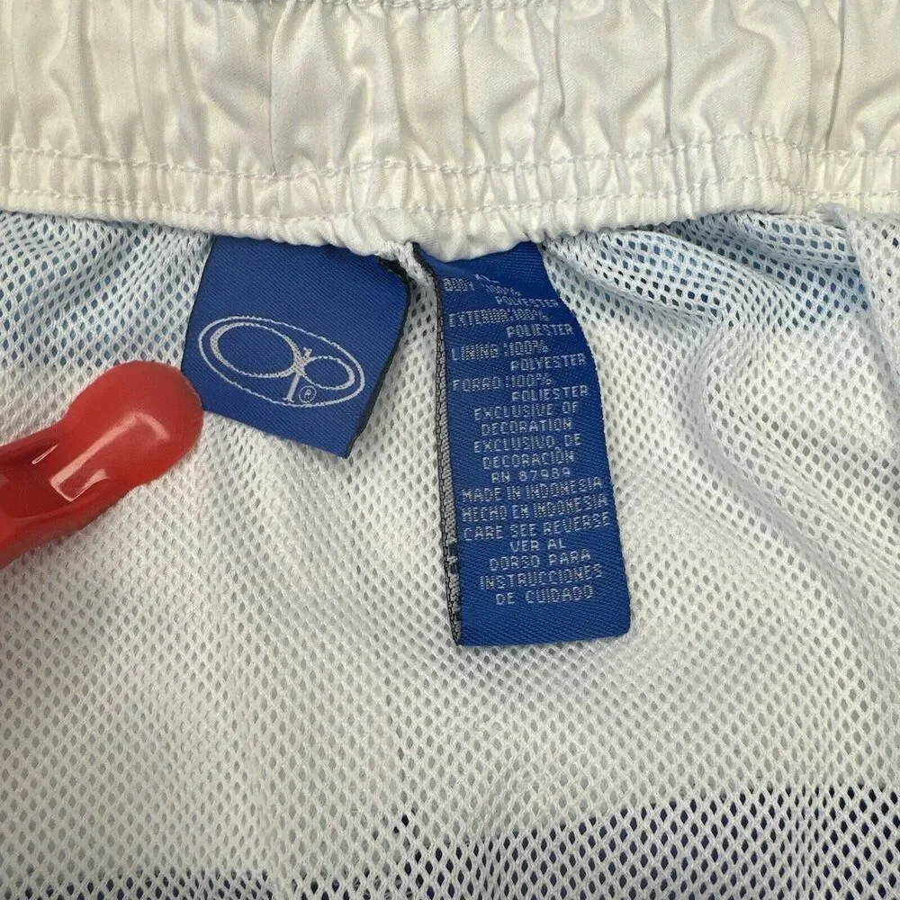 Ocean Pacific Men's Cargo Swim‎ Trunks XL Blues & White Board Shorts Surf
